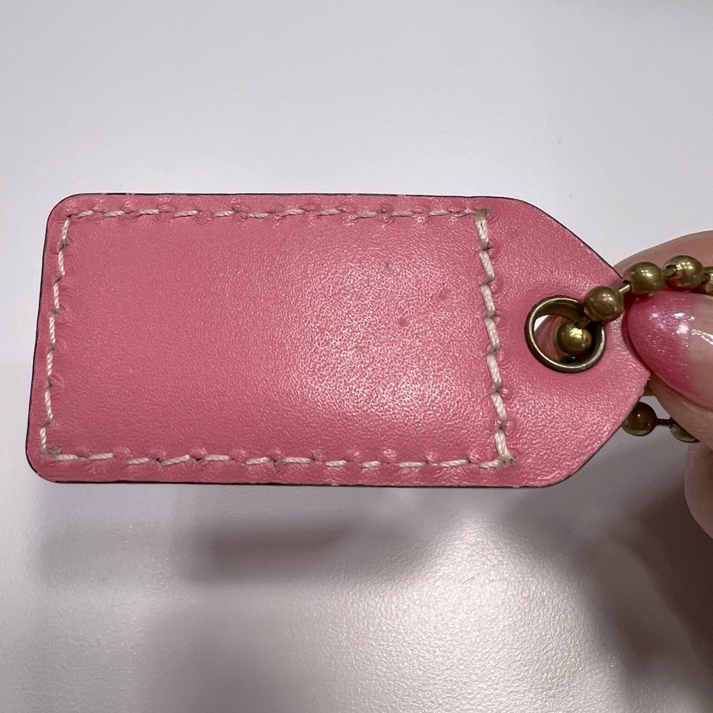 Coach Pink Bag Tag - Picture 6 of 6